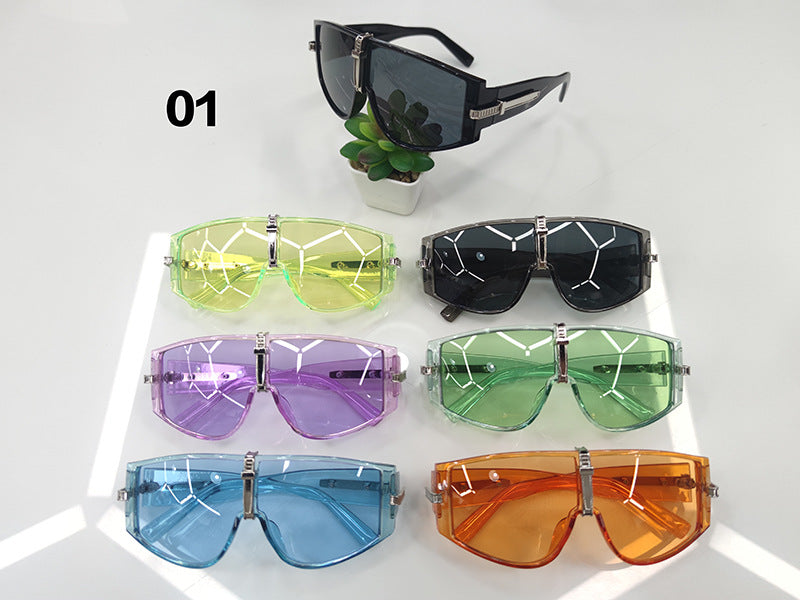New Large Frame UV Protection Sunglasses for Women Fashionable Internet Celebrity Style Sunglasses Trendy Korean Version Glasses sunglasses - 图片 37