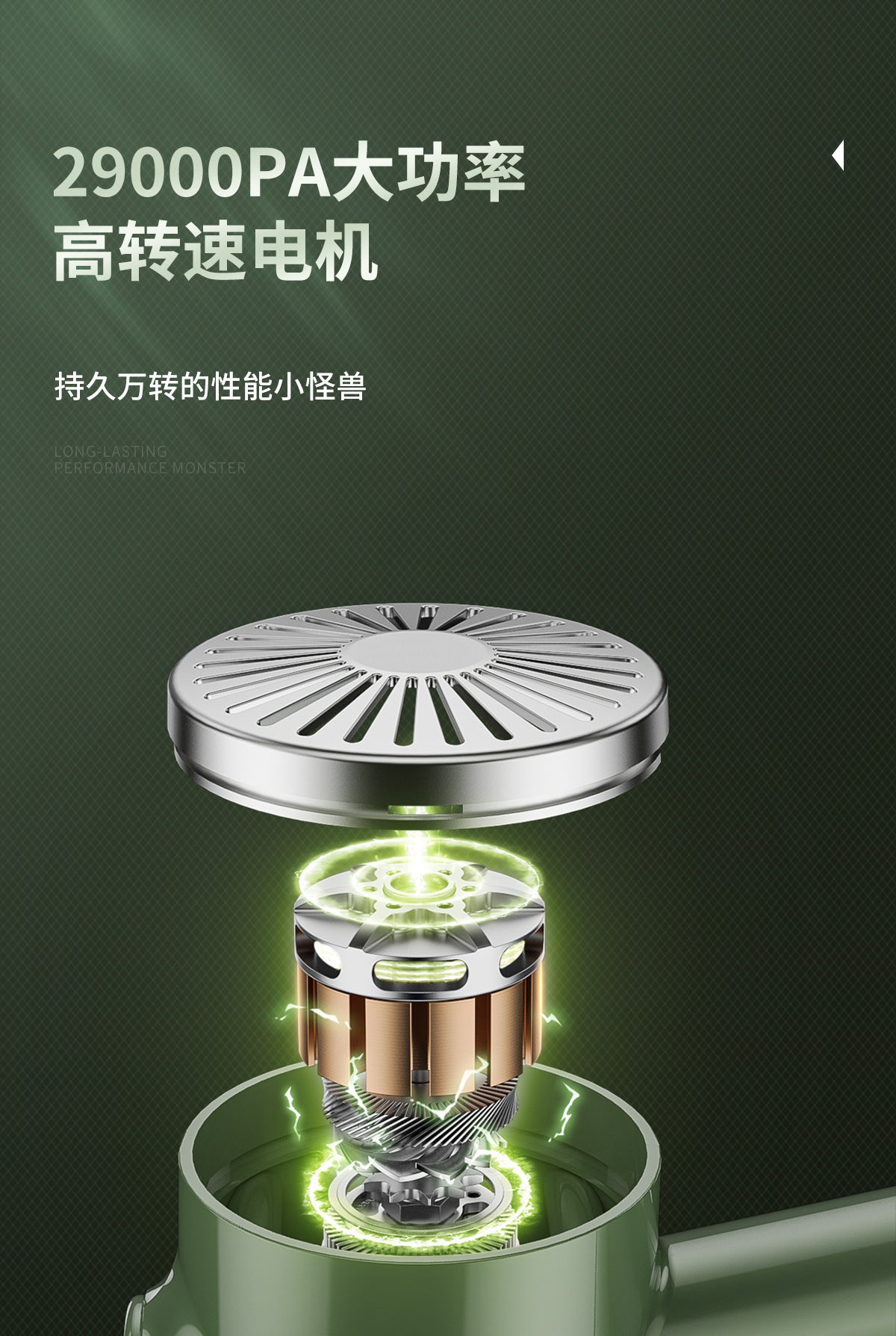 Car Wireless Handheld Vacuum Cleaner Mini Household High Power Wet and Dry Desktop Portable Small Vacuum Cleaner - 图片 15