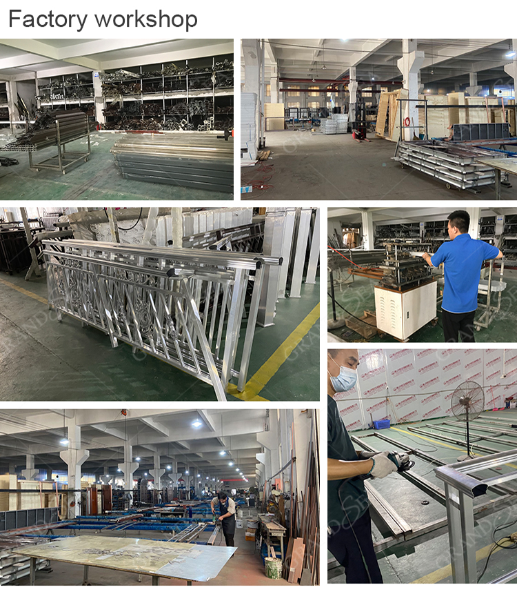 Contemporary Design Aluminum Glass Clamp Balcony Balustrades Handrail for Apartment Use - 图片 20