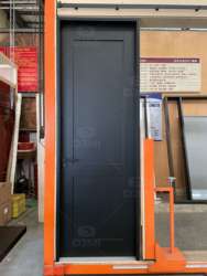 Guangdong Daji Customize Interior Bedroom White Primed Solid Core Wood Single Prehung Interior Shaker Door - 图片 7