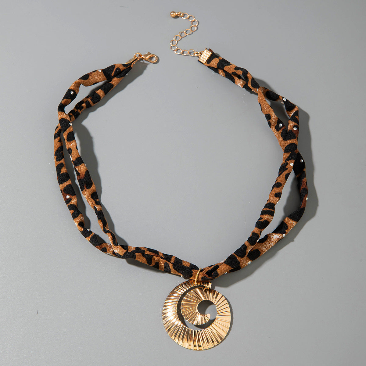 European and American Style Ocean-themed Cross Conch Starfish Pendant Leopard Print Exaggerated Necklace Collarbone Chain Jewelry - 图片 51