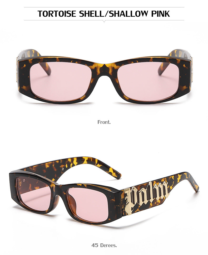 European and American Style Small Frame Sunglasses for Women Wholesale Fashion Wide Leg Sun Protection Sunglasses for Men UV Protection - 图片 22