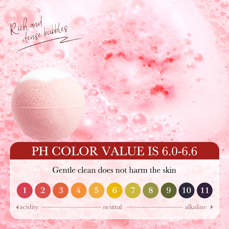 Rose Bath Salt Balls SADOER Deep Cleansing Body Universal Bath Ball Cross-Border Foreign Trade Wholesale - 图片 4