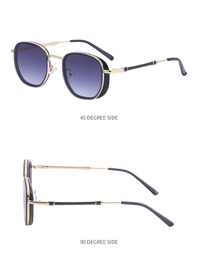 Vintage Steampunk Sunglasses for Men Small Square Frame Sunglasses Trendy Sunglasses Wholesale Driving Glasses shades - 图片 14