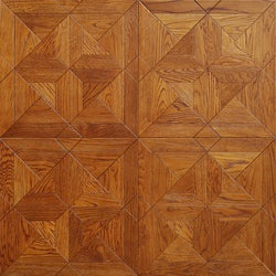 Teak Parquet Engineered Wood Flooring for Living Room Bathroom High-End Luxury Design Intricate Pattern Premium Hardwood - 图片 6