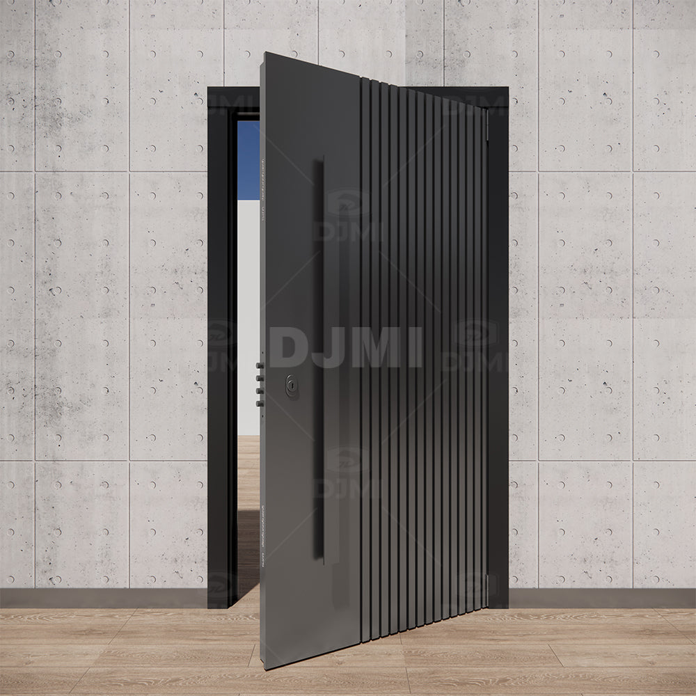 Factory Directly Supply Hot Residential Security Pivot Door Steel Entrance Eecurity Door - 图片 5