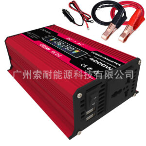 Supreme Car Inverter300W 12V Turn110V 220V Smart Color Screen Dual USB Mouth inverter