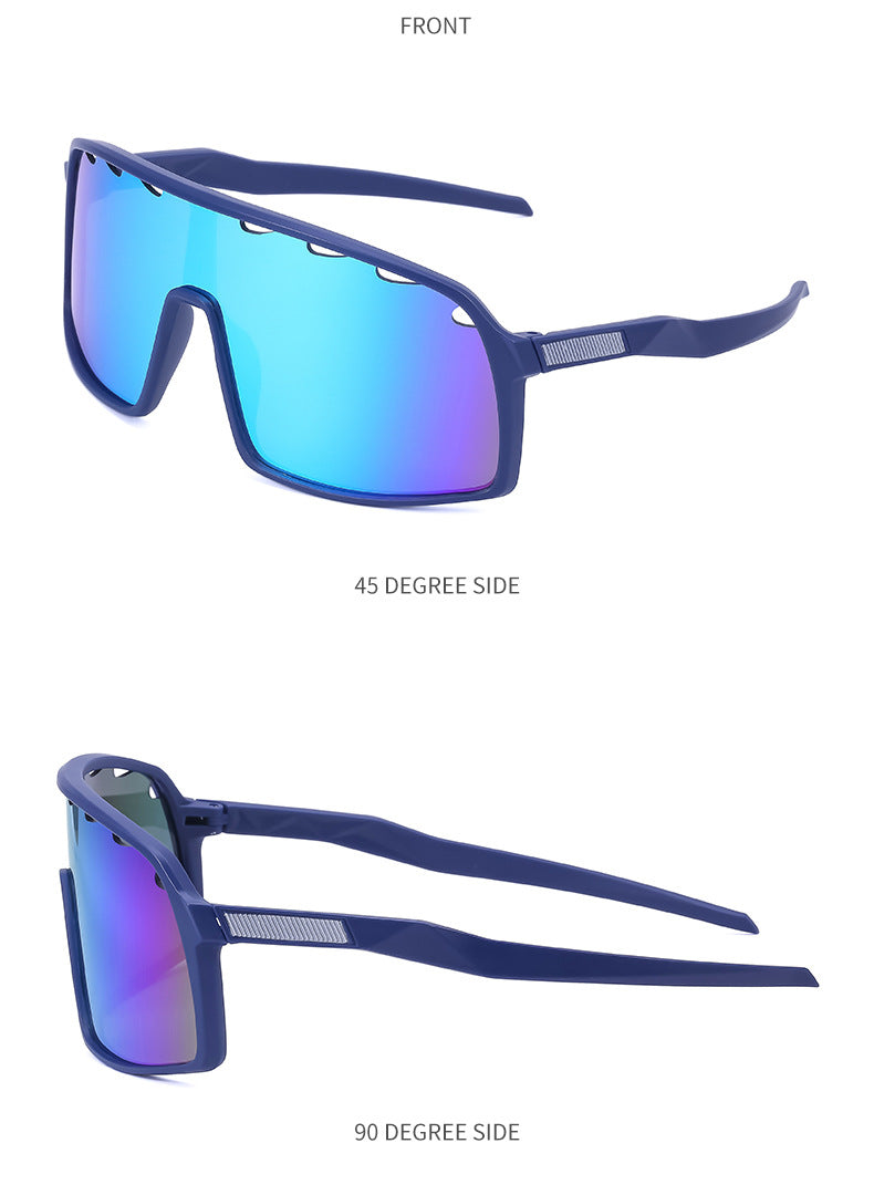 New Colorful Cycling Glasses for Men1998One-piece sunglasses European and American fashion outdoor sports sunglasses - 图片 56