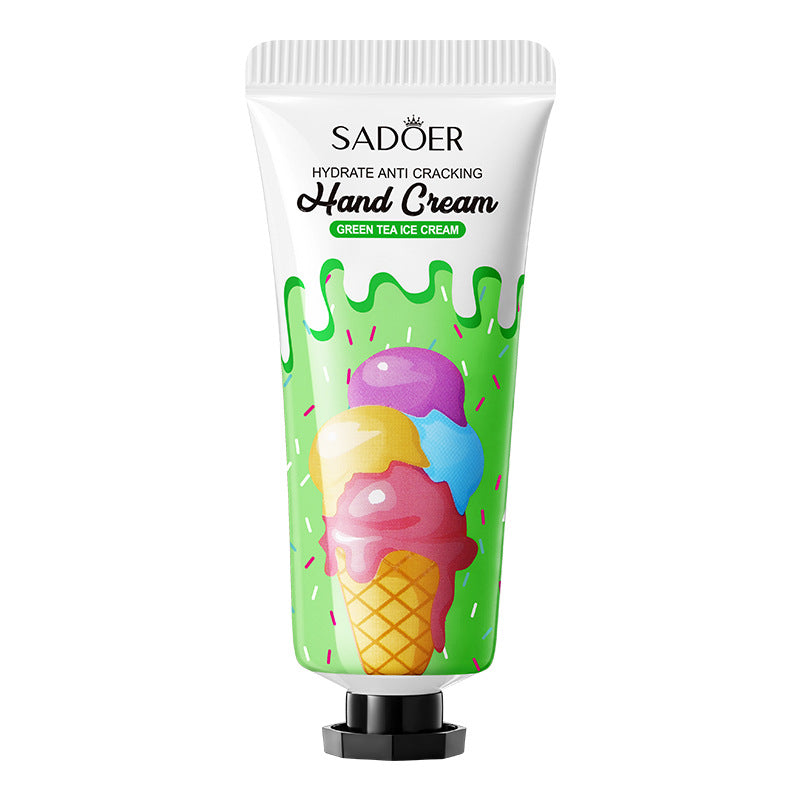Green Tea Ice Cream Hydrating Hand Cream SADOER Autumn and winter hand cream cross-border foreign trade wholesale - 图片 6