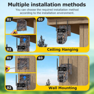 New Product4g Solar camera outdoor camouflage low power consumption camera HD20X Zoom Camera