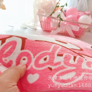 Flannel Mat Cartoon Kitty Bathroom Water Absorption Non-Slip Door Mat Pudding Dog Bathroom Mat Labeling and Dropshipping