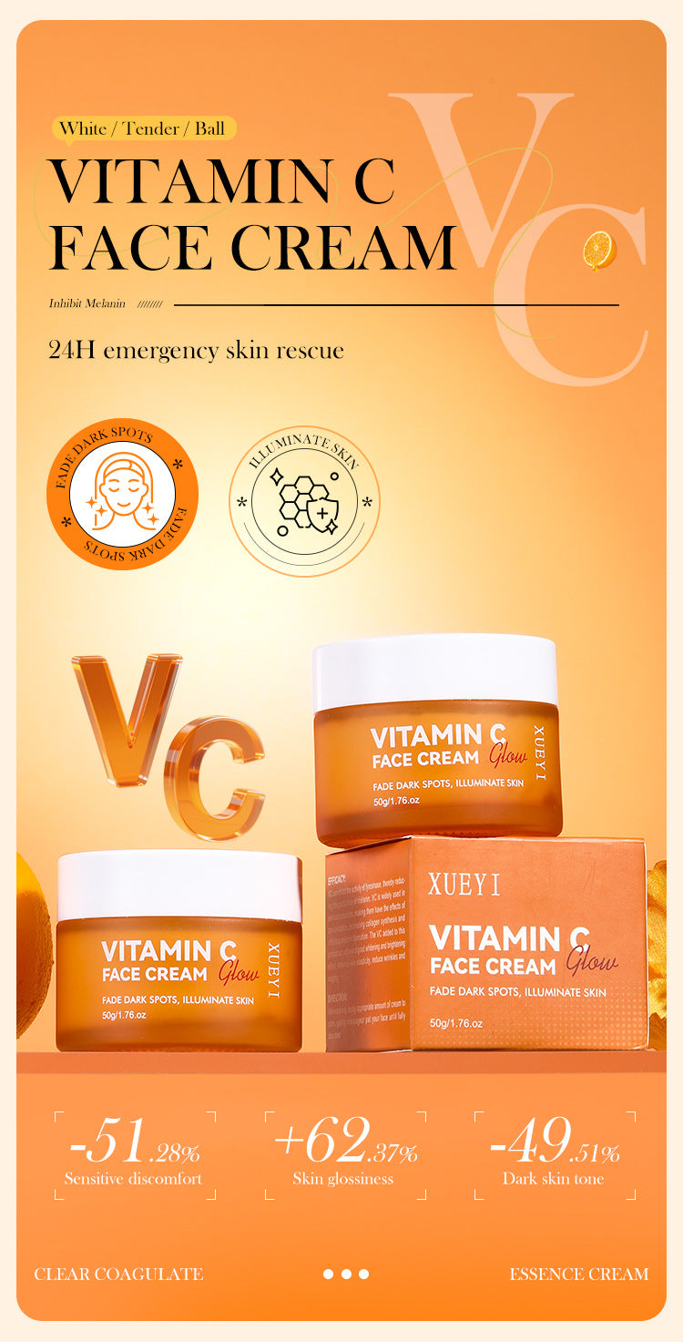 Dimension C Face Cream Moisturizing Repair Brightening Skin Tone Lazy Face Cream Lifting Firming Pore Minimizing VC Essence cream - 图片 6