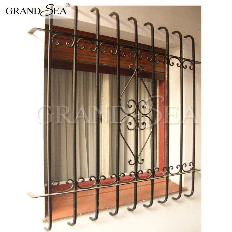 Decorative Wrought Iron Security bar Casement Window Burglar bar - 图片 10