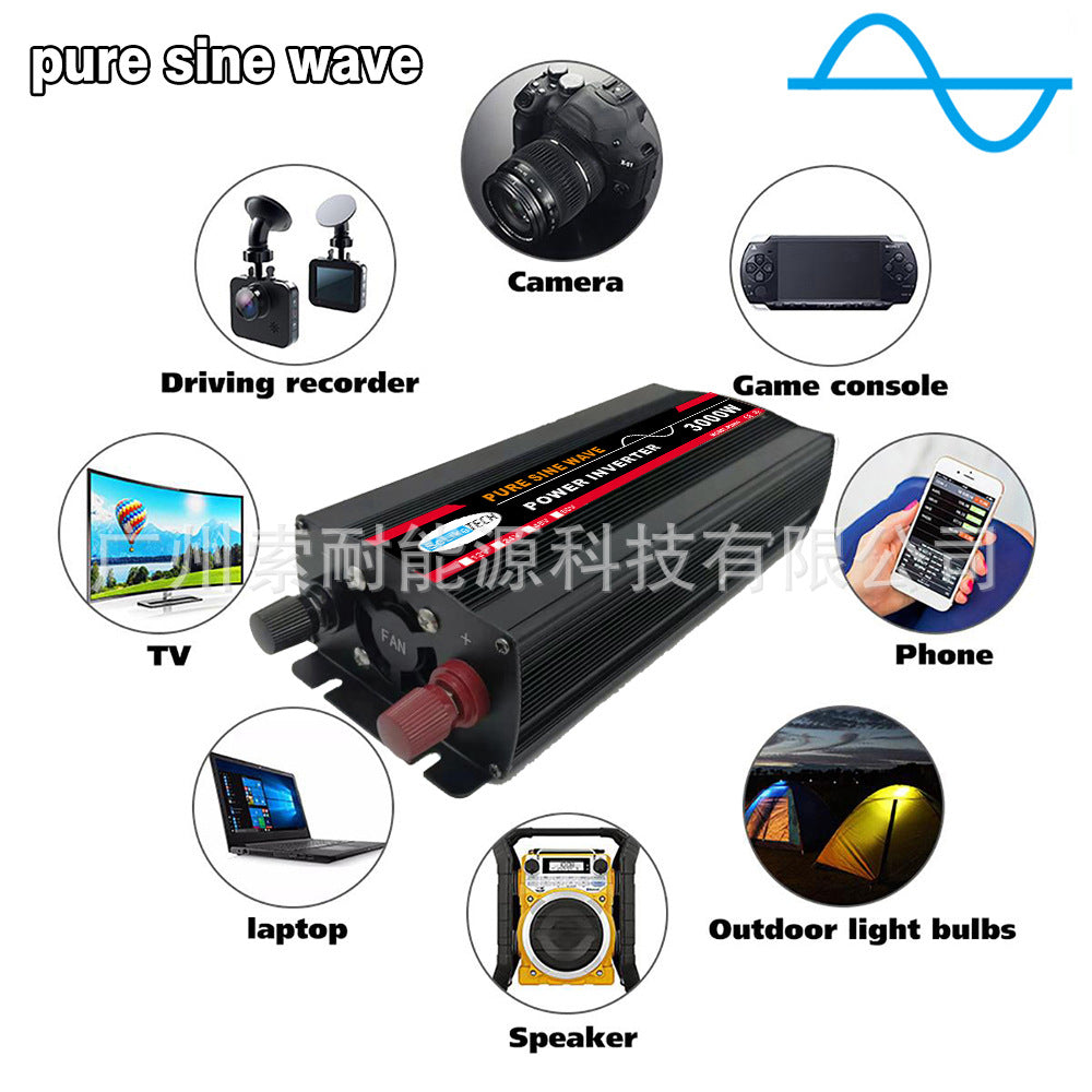 Automotive Pure Sine Wave Inverter500W Car Adapter Converter12V24V48V60V Turn110V220V - 图片 13
