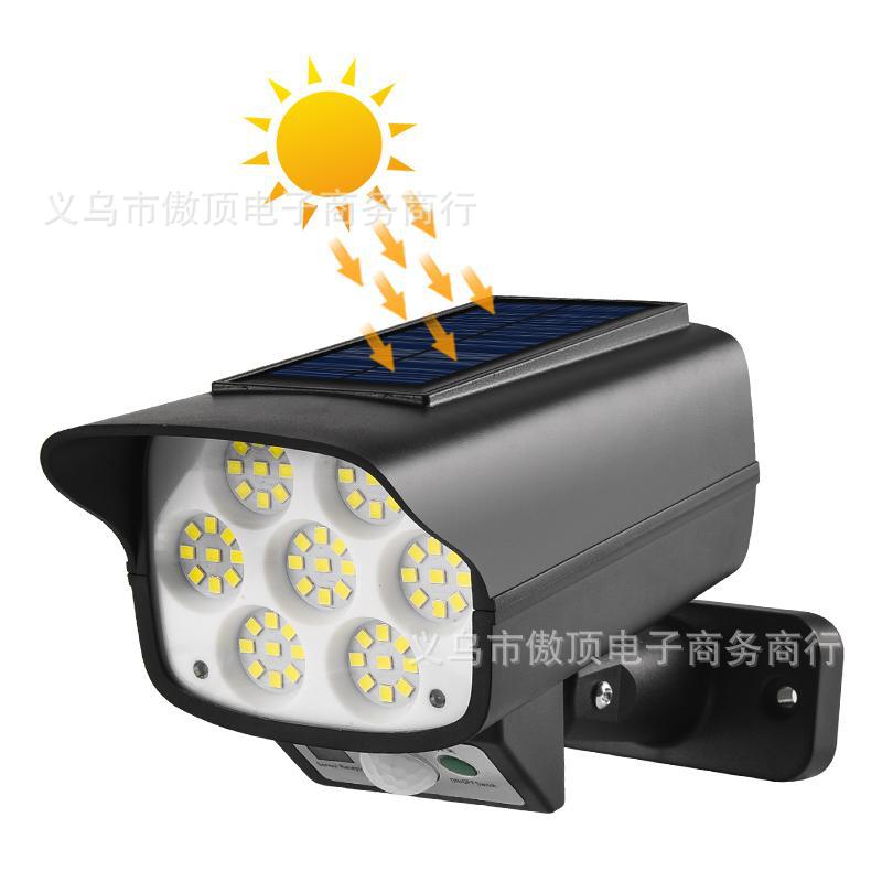 Solar Simulation Surveillance Light Outdoor Lighting LED Human Body Sensor Anti-Theft Light Garden Light Street Light - 图片 30
