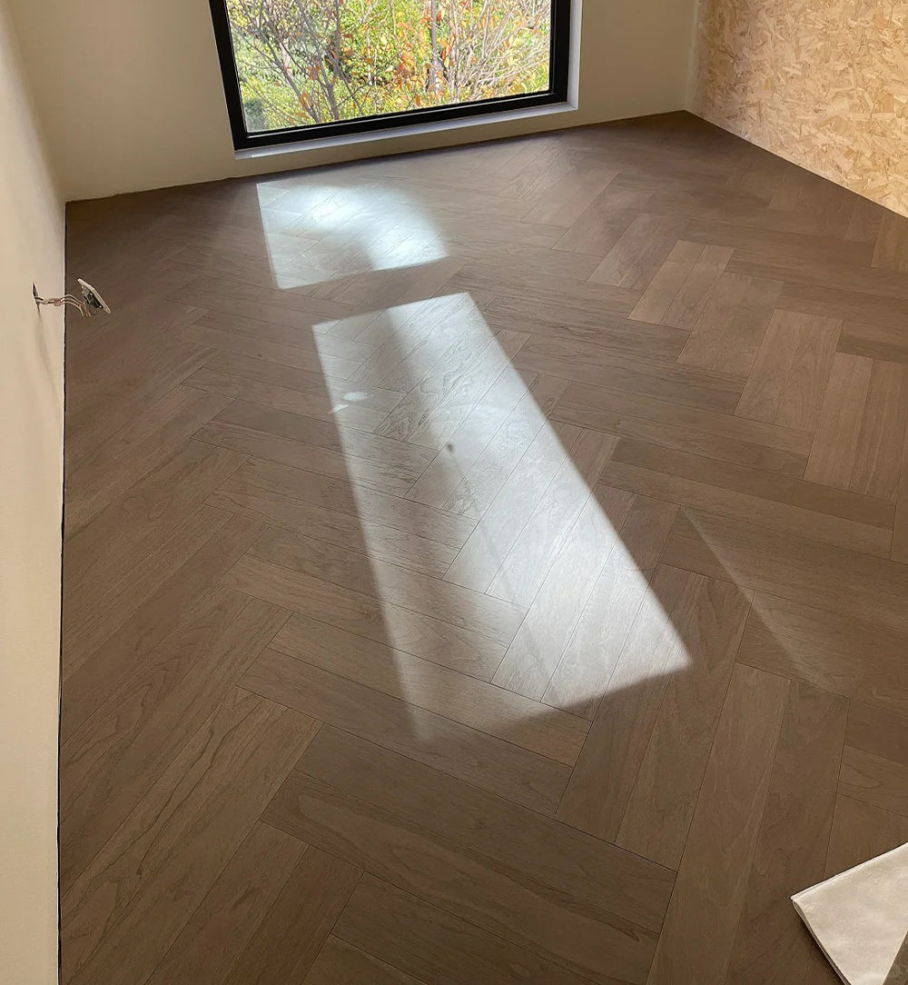 12mm Multilayer Black Walnut Engineered Wood Flooring Smooth Finish Waterproof for Exterior Outdoor Park Custom Size Home Office - 图片 3