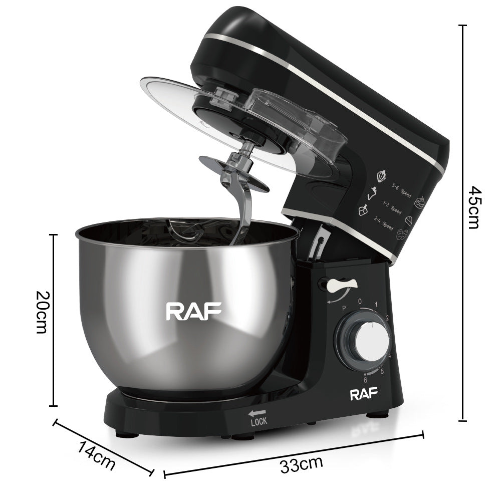 RAF EU Standard Kitchen Machine Stainless Steel Bowl High Power Dough Mixer Egg Beater Mixer Egg Beater - 图片 10
