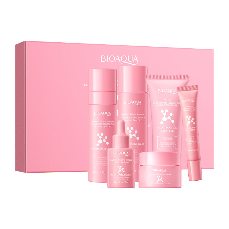 Cross-border Niacinamide Hydrating and Rejuvenating Six-Piece Set Hydrating Moisturizing Gift Set Cross-Border Wholesale - 图片 6