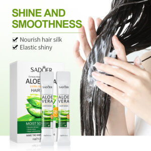 Aloe Vera Hair Mask10g*20pcs Smooth Improves Frizz and Smoothness Portable Export Manufacturer Wholesale
