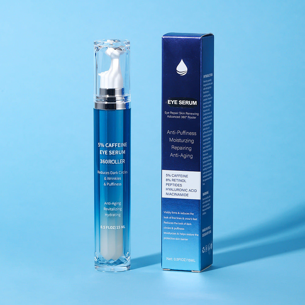 Hydrating and Moisturizing logo White Brand5%Retinol Caffeine Eye Serum - 图片 5