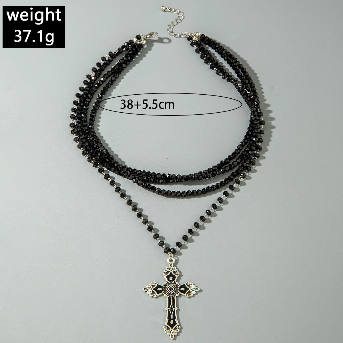 European and American Fashion Jewelry Beaded Tassel Double Layer Long Necklace Elegant Multi-layer Wear Y Type Necklace Ornament - 图片 26