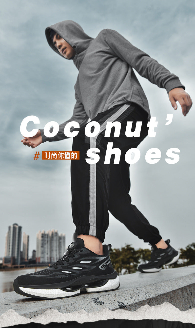 Summer Breathable Men's Shoes2025New Youth Sports Casual Running Shoes Student Lightweight Dad Mesh Trendy Shoes - 图片 8