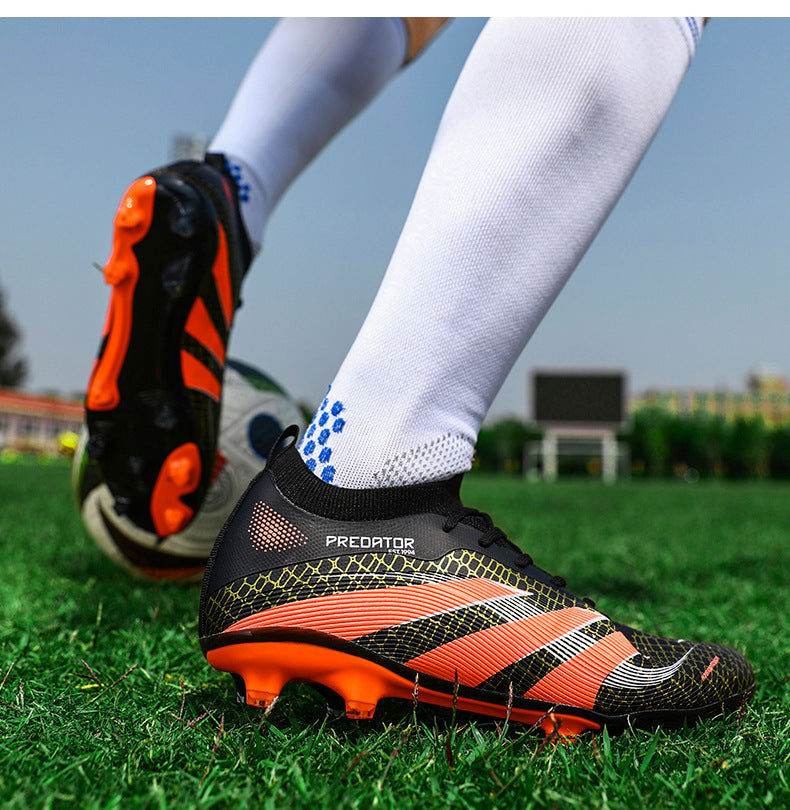 2025New Football Shoes for Men and Women, Youth Students, Fashionable and Comfortable, Long Spikes, Low-top, Factory Direct Sale - 图片 47
