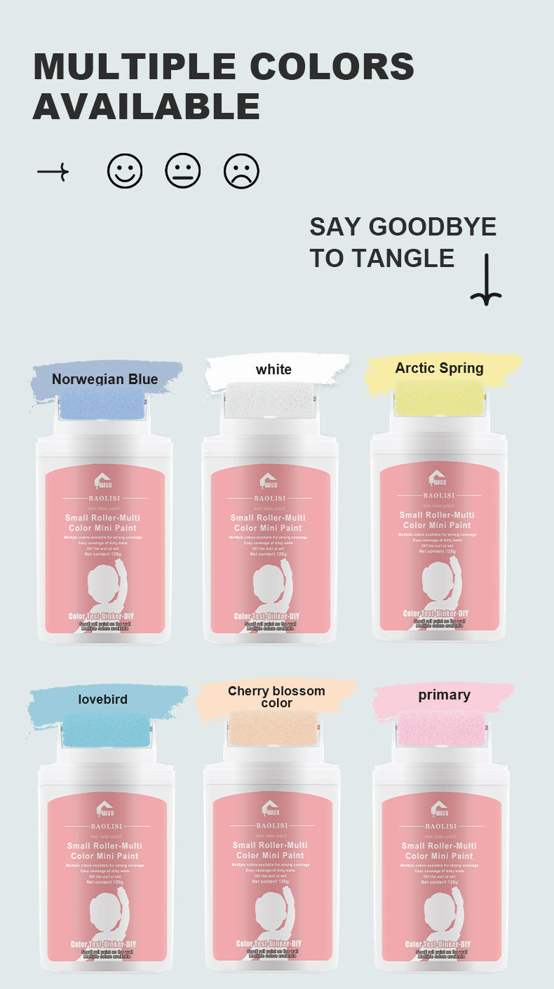 Tik Tok Same Style Small Roller Brush Paint Odorless Wall Repair Paste for Dirt and Graffiti, Latex Paint Repair - 图片 19