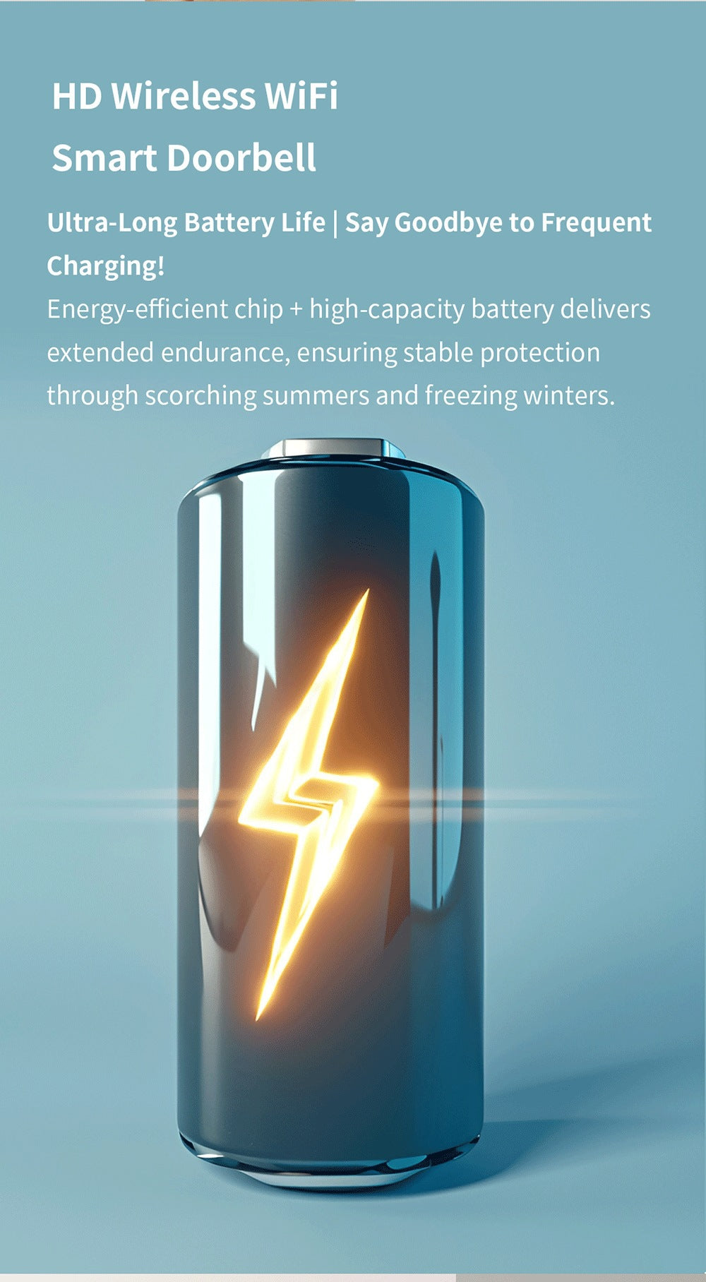 Intelligence Z80Doorbell for Home Use Low Power Consumption Wireless wifi Video Doorbell HD Night Vision Surveillance Doorbell with Ding Dong - 图片 12