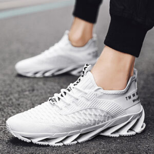2025Summer New Men's Shoes Non-Slip Blade Shoes Men's Running Shoes Breathable Flyknit Mesh Shoes Sports Casual Shoes