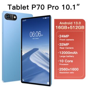P70 Pro Tablet Pc10Inch Full HD Screen4G/5G Dual SIM Card Call WIFI(Popular)