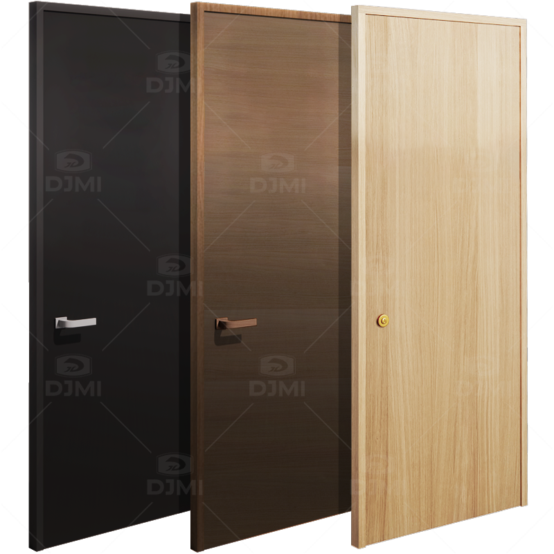 High End Solid Wood Door Price of Fireproof Wooden Door Hot Selling Wood Door for Hotel for Bedroom - 图片 3