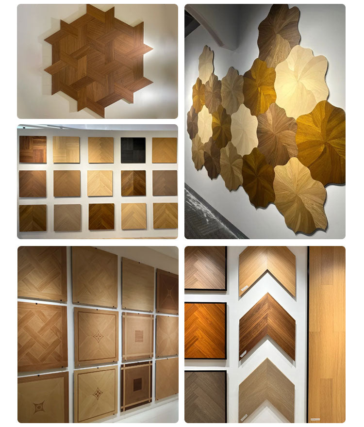 14mm Engineered Teak Herringbone Wood Flooring | Stable Construction | Custom Surface for Residential Outdoor Exterior Use | - 图片 26