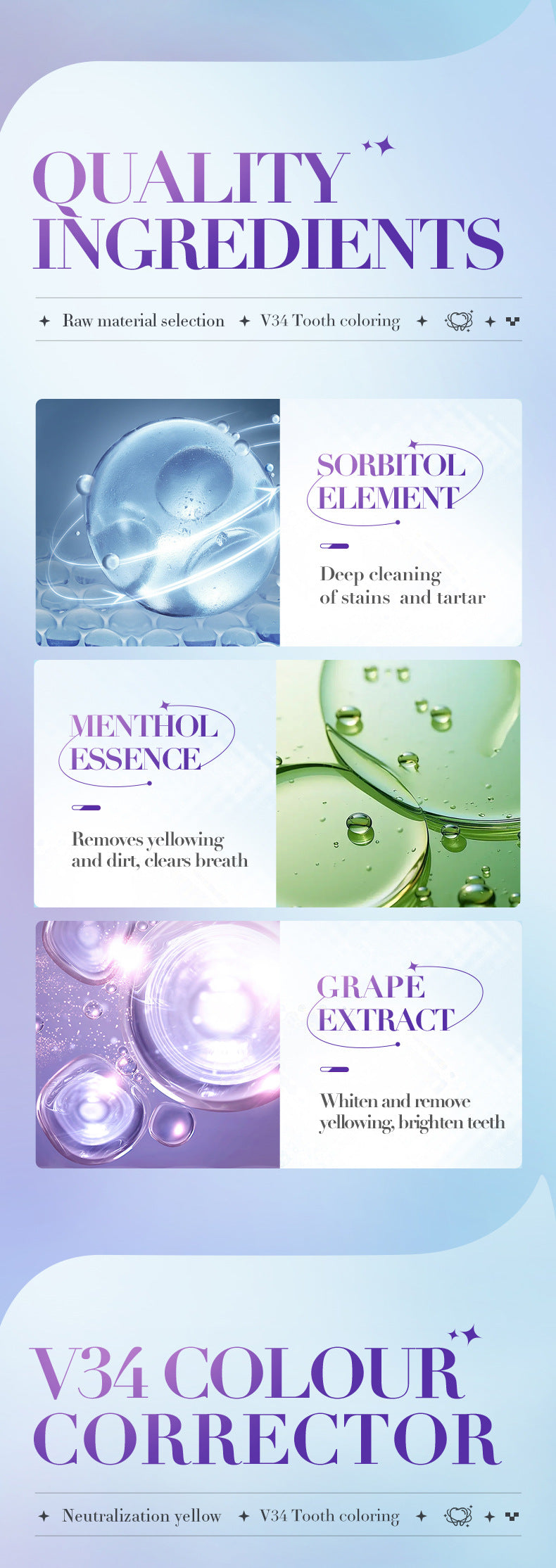 V34Whitening Toothpaste28ml SADOER Clean Teeth Clean Toothpaste Cross-Border Foreign Trade Wholesale - 图片 11