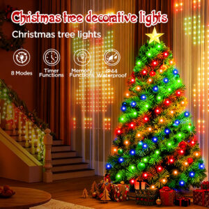 Christmas Tree Lights Christmas Garden Decoration Lights RGB Lighting Linear Light Waterfall Tree Clothing Hanging Tree Light LED New Product