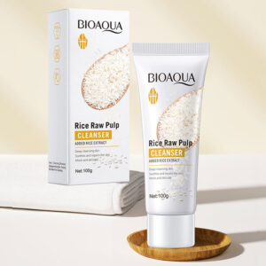 Rice Puree Facial Cleanser100g BIOAOUA Cleansing, Moisturizing, and Hydrating Export Cross-Border Manufacturer Wholesale