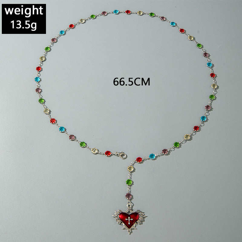 European and American Fashion Jewelry Beaded Tassel Double Layer Long Necklace Elegant Multi-layer Wear Y Type Necklace Ornament - 图片 31