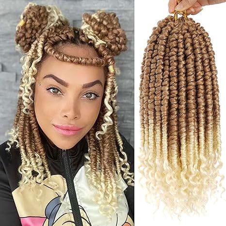 European and American African Synthetic Hair Braids Twist Hair Dreadlock Wig Passion Crochet Double Ponytail - 图片 15