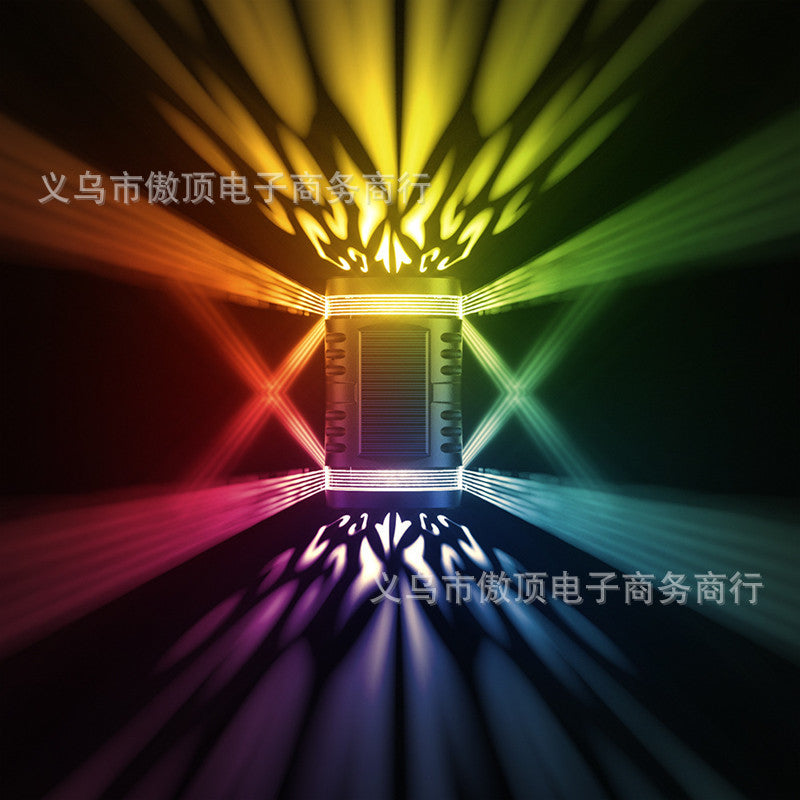 Solar Light Outdoor Human Body Induction Wall Light Waterproof Garden Courtyard Light Colorful Landscape Light LED Street Light - 图片 20