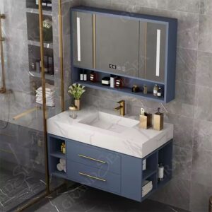 New Style 40 Inch Floating Wall 1 Sink Hanging 2 Drawers Bath Furniture Bathroom Vanity Cabinet