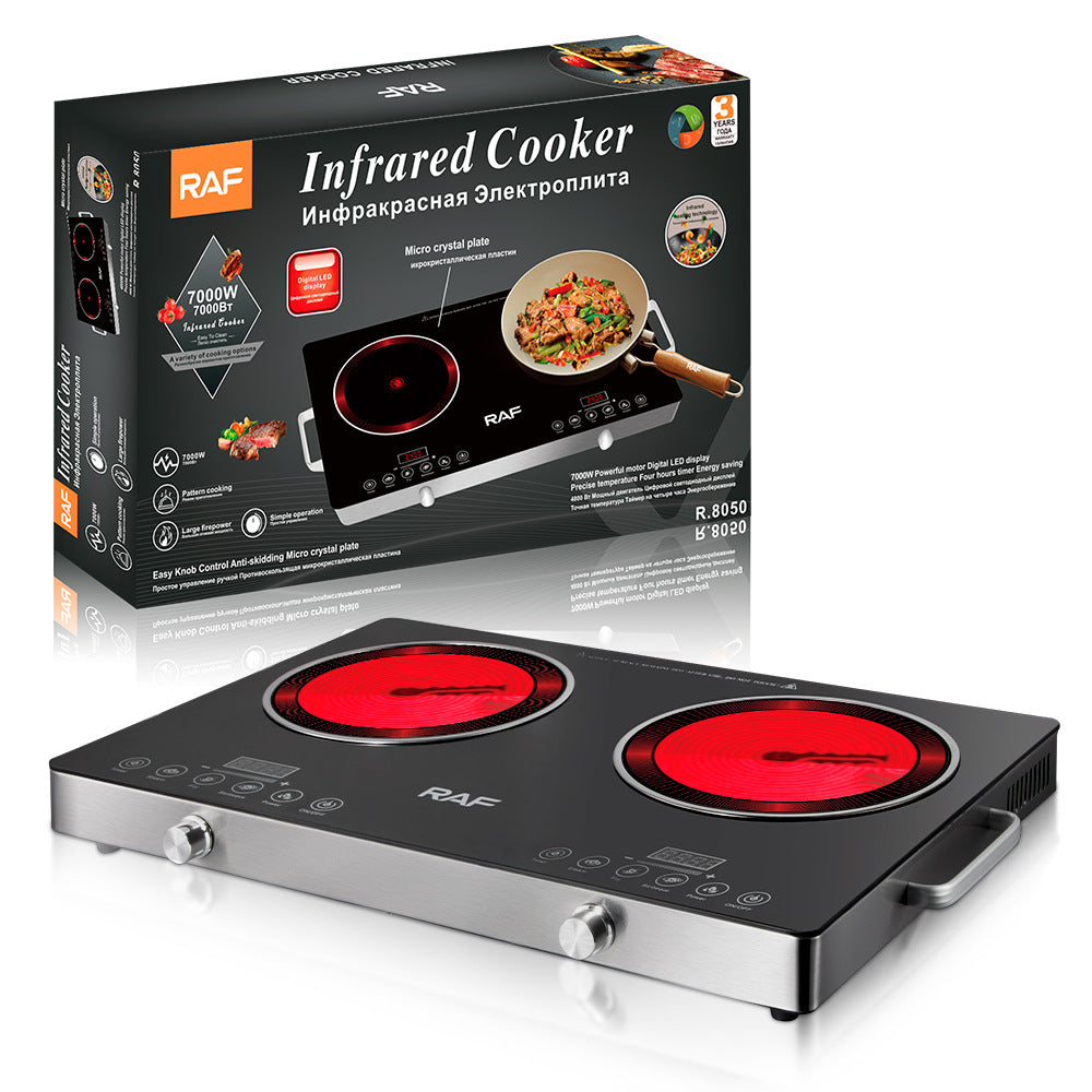RAF European-style Household High-power Intelligent Electric Stove Double Stove Multi-function Stir-frying Energy-saving Induction Cooker R.8050 - 图片 16