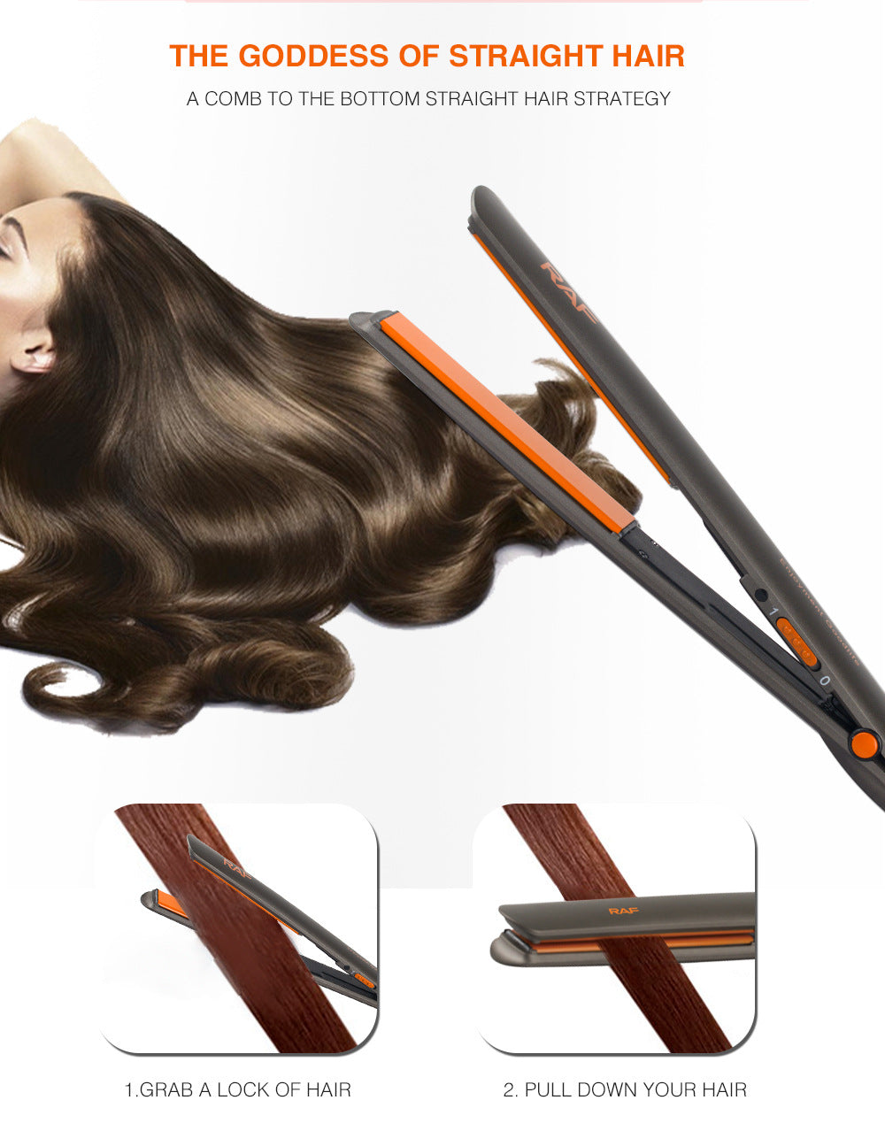 Hair Straightening Iron Portable Hair Curler for Dormitory and Home Use, Fluffy and Easy to Carry, Multifunctional Curling Iron - 图片 14