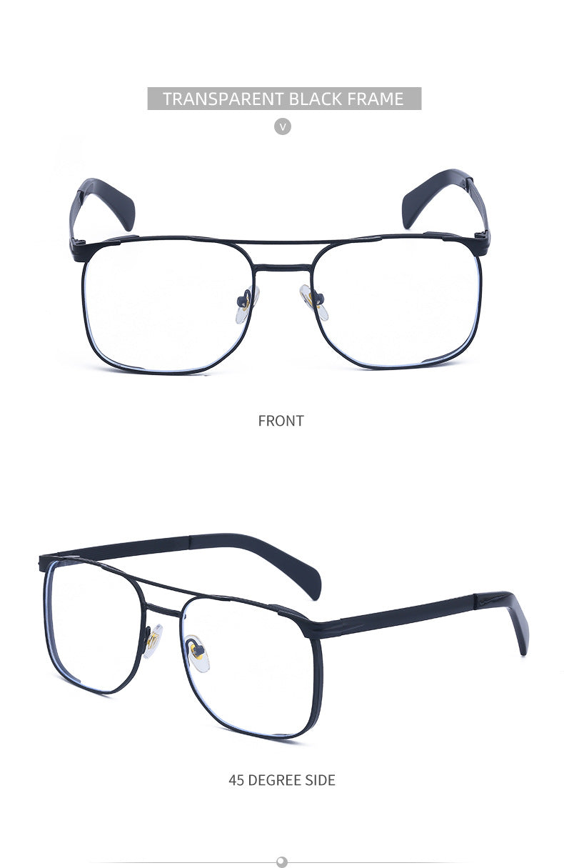 Men's Sunglasses Driving Fashion Internet Celebrity David Same Style Square Frame Sunglasses Men's Trendy Outdoor Hiking Glasses shades - 图片 26