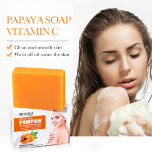 Papaya Handmade Soap100g BIOAOUA Vitamin C Cleansing and Bath Soap Cross-Border Wholesale