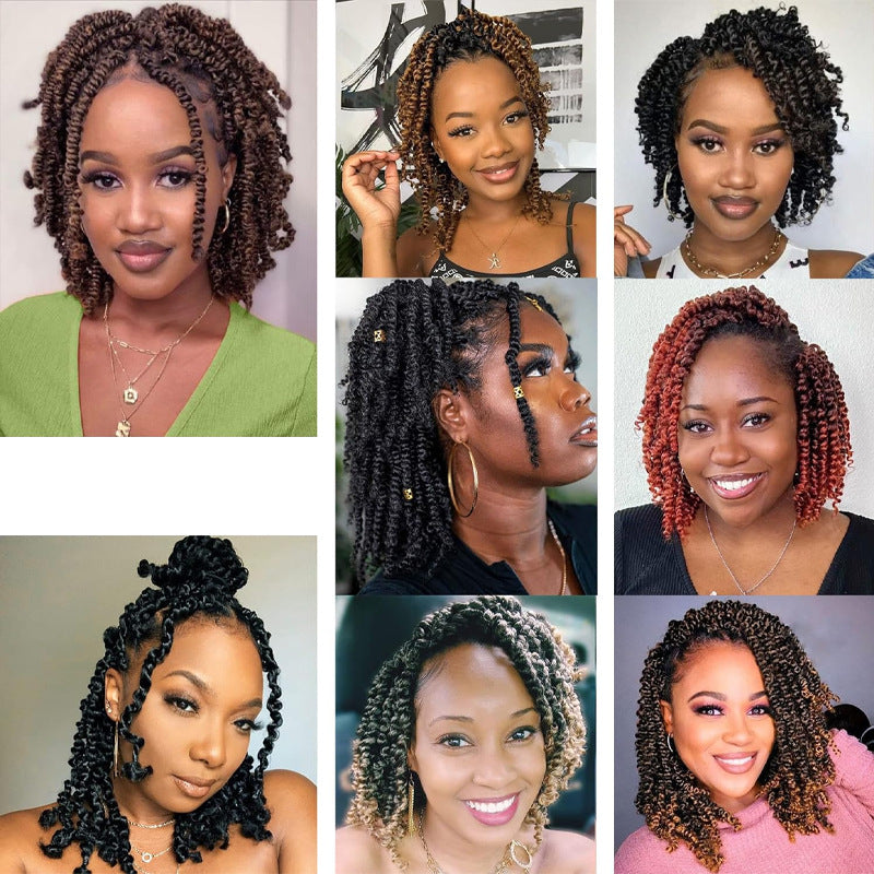 TEMU Cross-Border Foreign Trade Hot-Selling European and American Crochet Hair Synthetic Fiber Passion Twist Crochet Hair - 图片 3