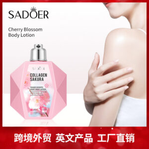 Sakura Body Lotion300ml SADOER Collagen Tender and Smooth Skin Lotion Cross-Border Wholesale
