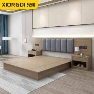 Hotel Bed Hotel Furniture Standard Room Full Set B&B Express Hotel Apartment Single and Double Bed B&B Guest Room Special Bed