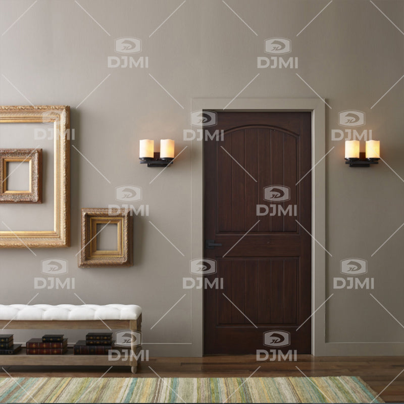 Indoor Wood Door Solid Interior Modern Doors Environmental protection Material - 图片 3