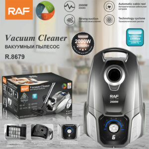 RAF EU Standard Intelligent Display Powerful Household Vacuum Cleaner Horizontal Portable Vacuum Cleaner R.8679