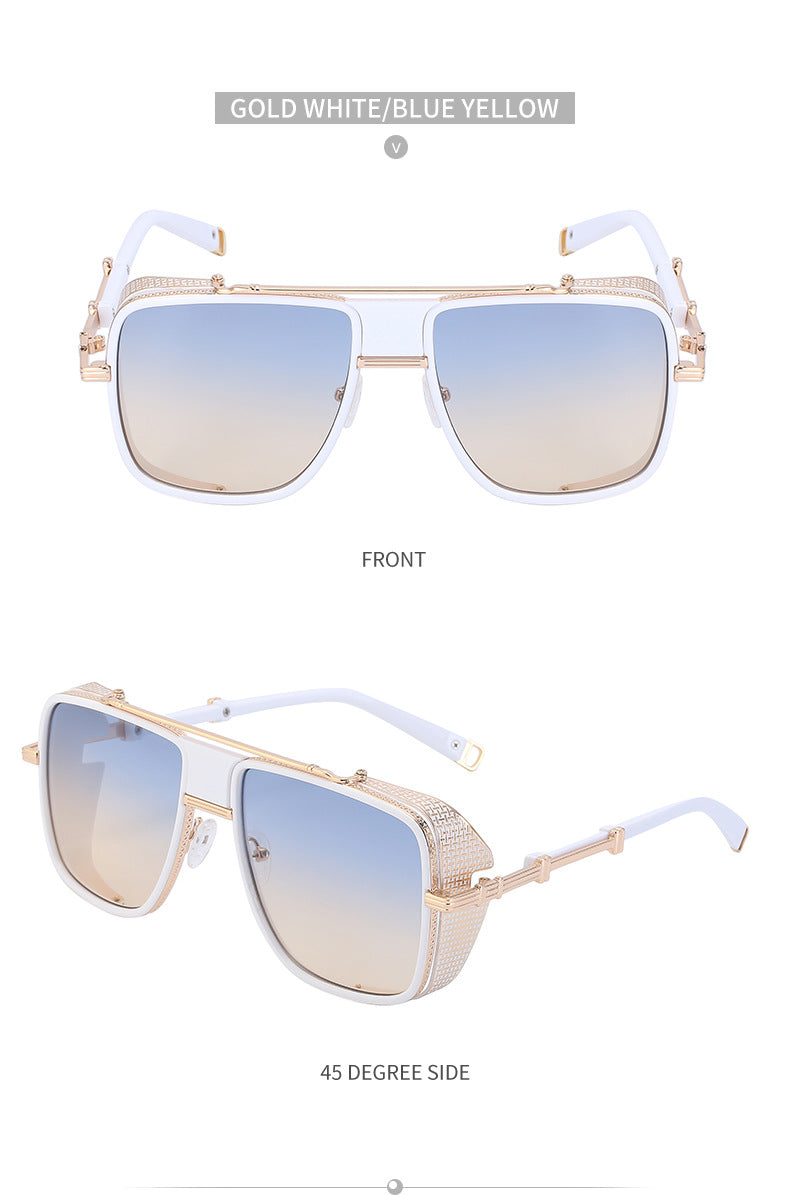 European and American Steampunk Sunglasses for Men, UV Protection, Full Coverage, Sunscreen Sunglasses for Women, Trendy Wholesale Glasses - 图片 28